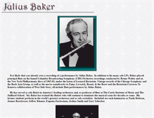 Tablet Screenshot of juliusbaker.com